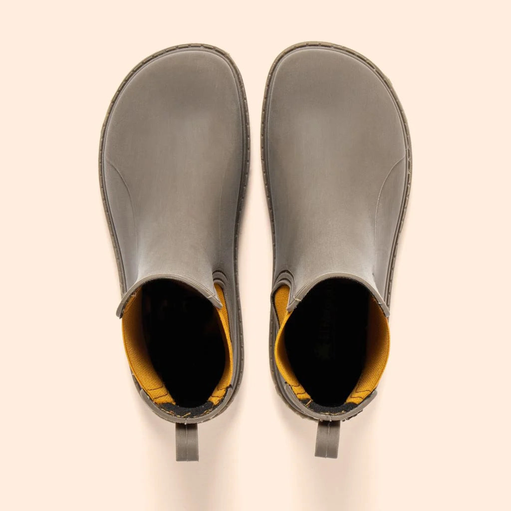 El Naturalista Chuva NA35 Rubber Topo-Skimo - Botines Chelsea barefoot para lluvia grises-Botas Chelsea-El Naturalista-Cacles Barefoot