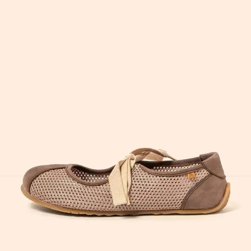 El Naturalista - Ondina Multi Brown - Merceditas barefoot frescas de cordones