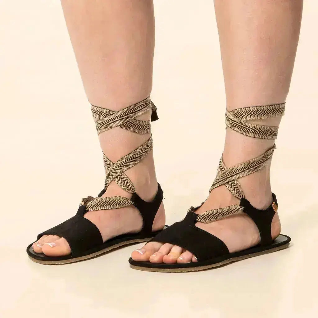 El Naturalista - Satya Noir - Sandales barefoot à lacets