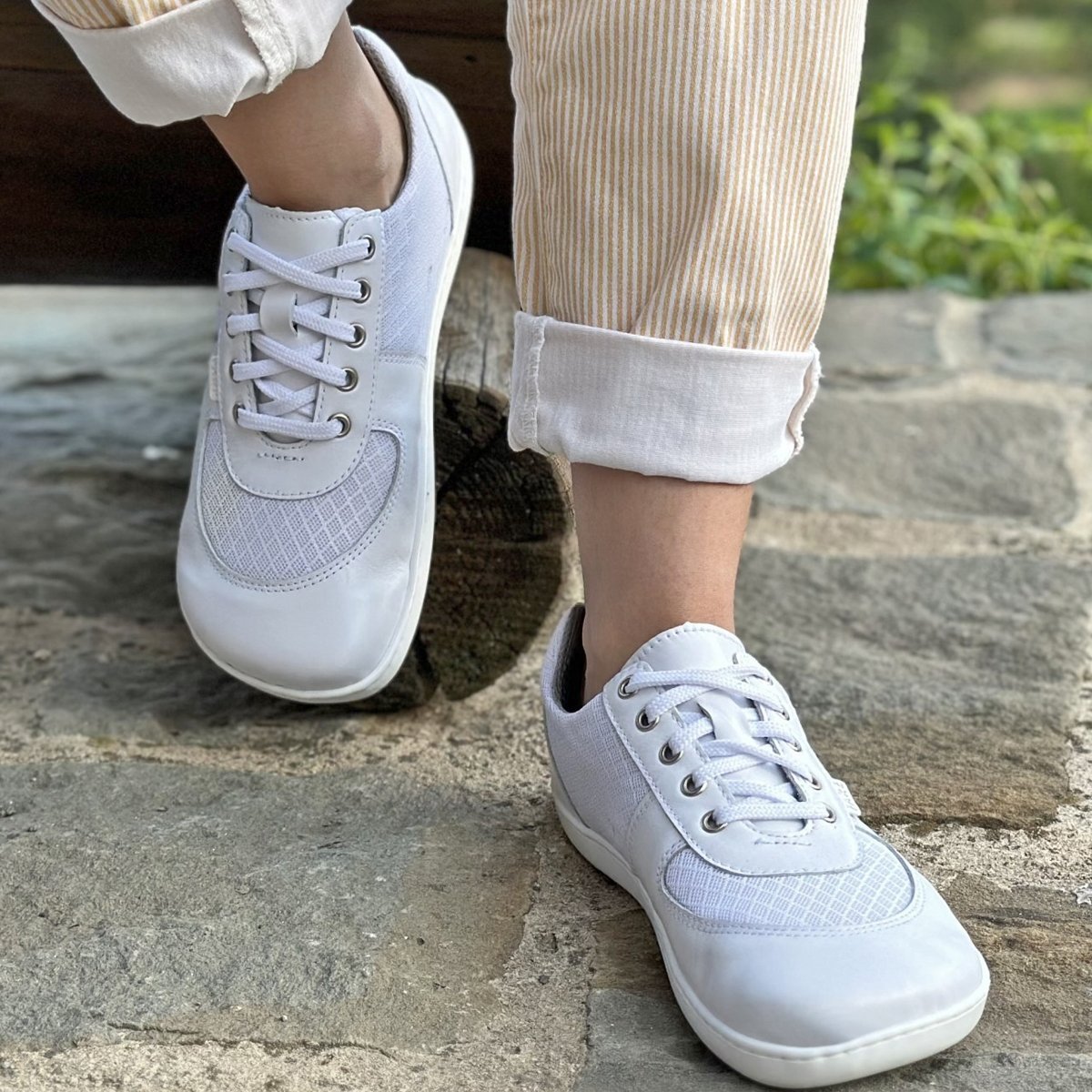 Fare Bare - Aerasky White & Grey - Deportivas barefoot ligeras - Cacles Barefoot