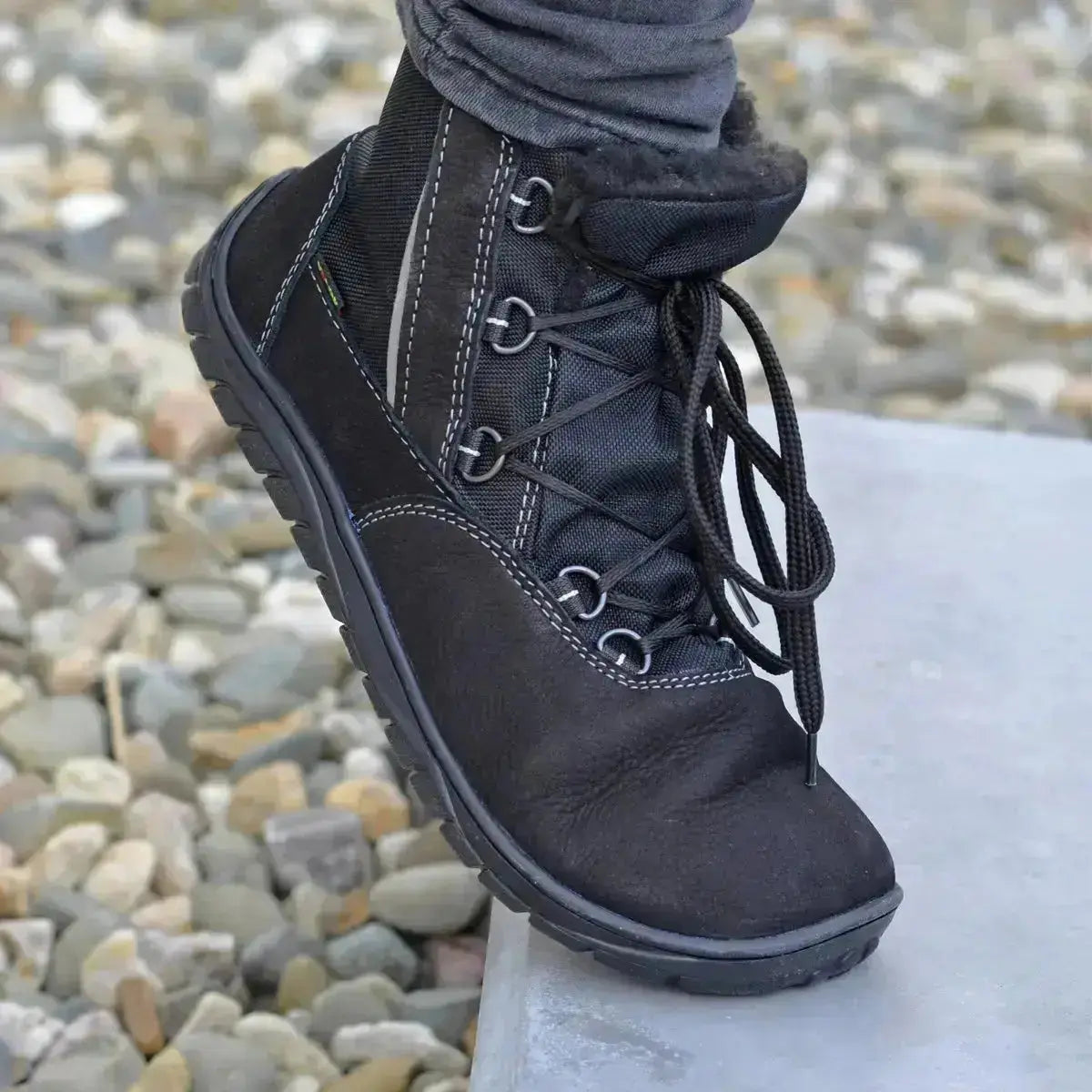 Fare Bare - Aspenky Black - Botines barefoot impermeables invernales