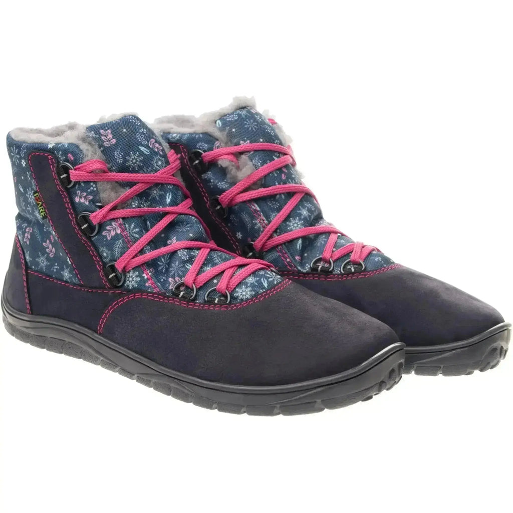 Fare Bare - Aspenky Snow Flowers - Botines barefoot impermeables invernales