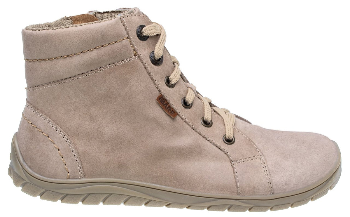 Fare Bare Avila All Year Beige - Botines barefoot otoñales beige