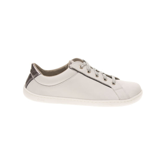 Fare Bare - B5712183 Sella blanco y plata - Deportivas barefoot cuero-Fare Bare-Cacles Barefoot-Tienda de calzado barefoot respetuoso minimalista