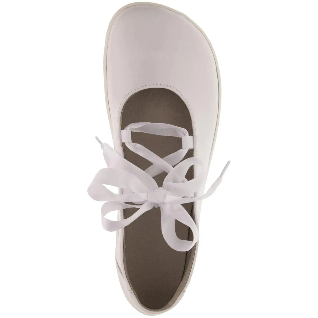 Fare Bare - Ballerinas Bianca White - Bailarinas barefoot de cuero para mujer