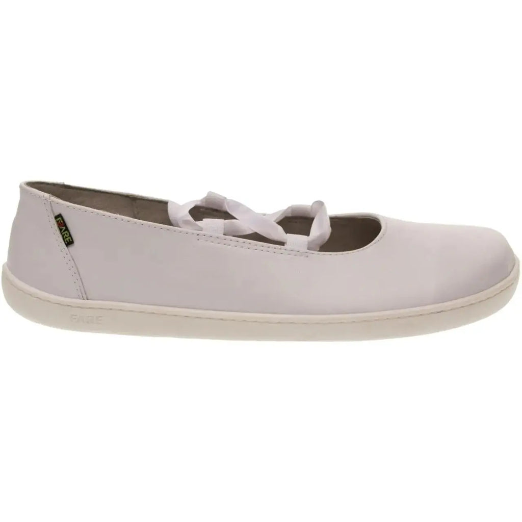 Fare Bare - Ballerinas Bianca White - Bailarinas barefoot de cuero para mujer