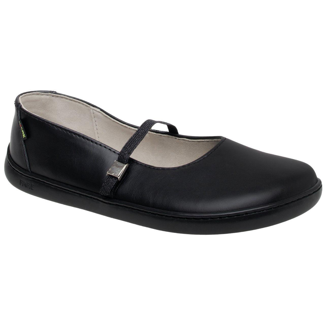 Fare Bare Ballerinas Buckle Black - Bailarinas barefoot de cuero