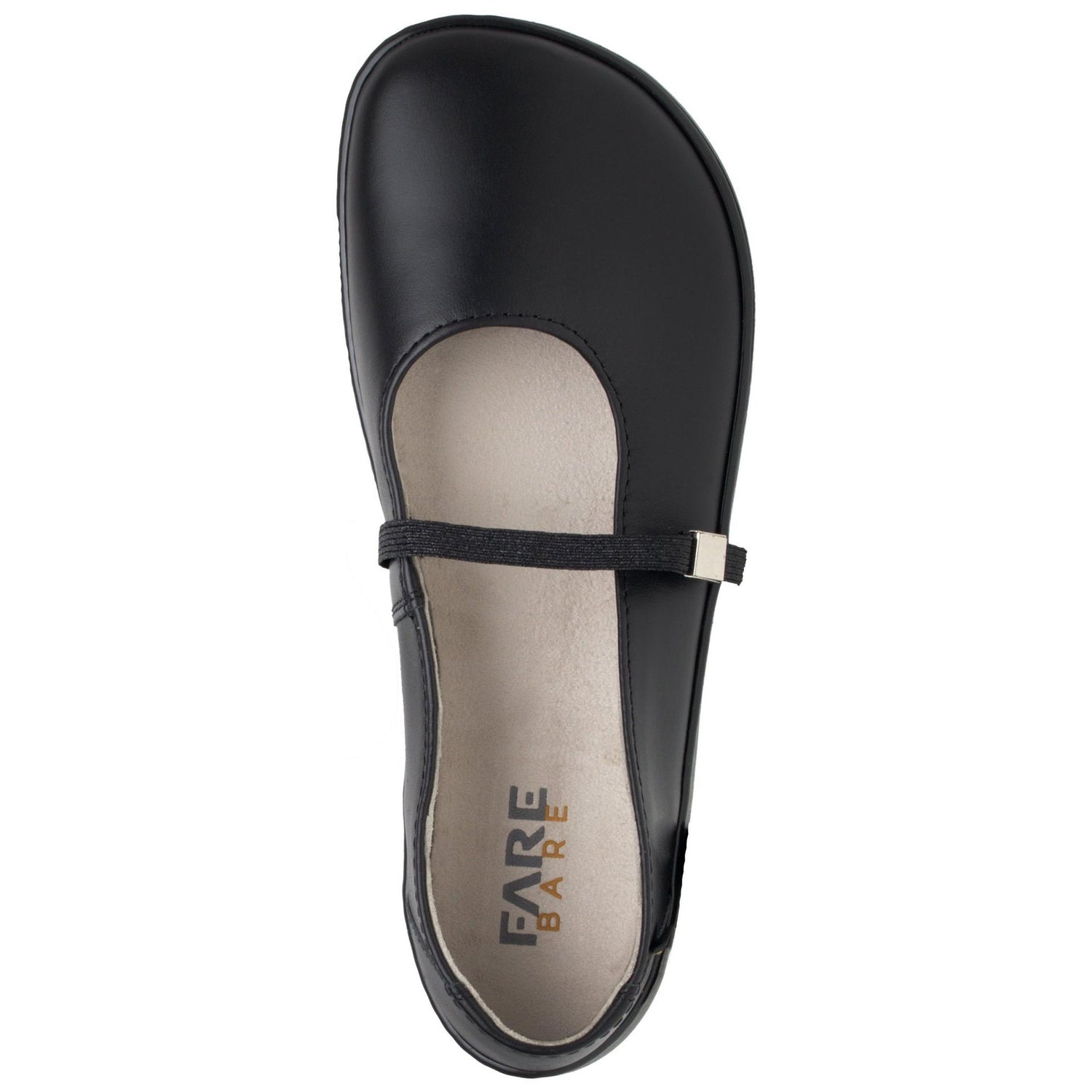 Fare Bare Ballerinas Buckle Black - Bailarinas barefoot de cuero