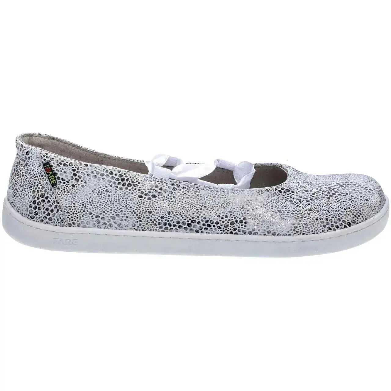 Fare Bare Ballerinas Silver White - Bailarinas barefoot de cuero