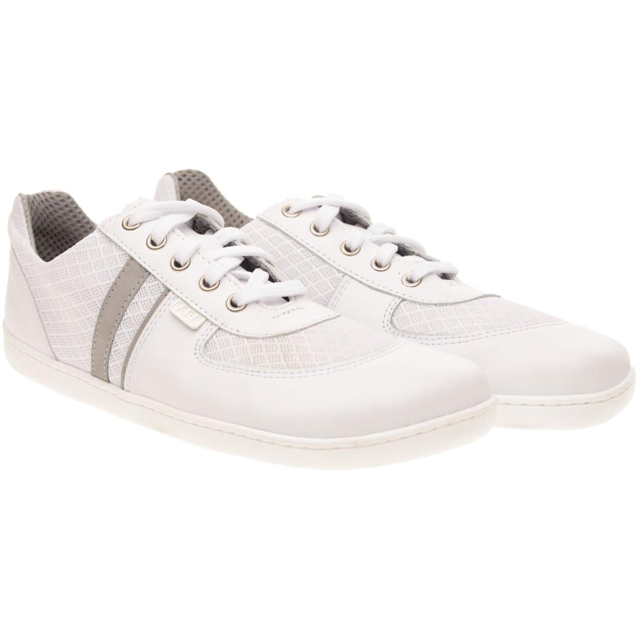 Fare Bare - Basic B White & Grey - Deportivas barefoot ligeras-Fare Bare-Cacles Barefoot-Tienda de calzado barefoot respetuoso minimalista