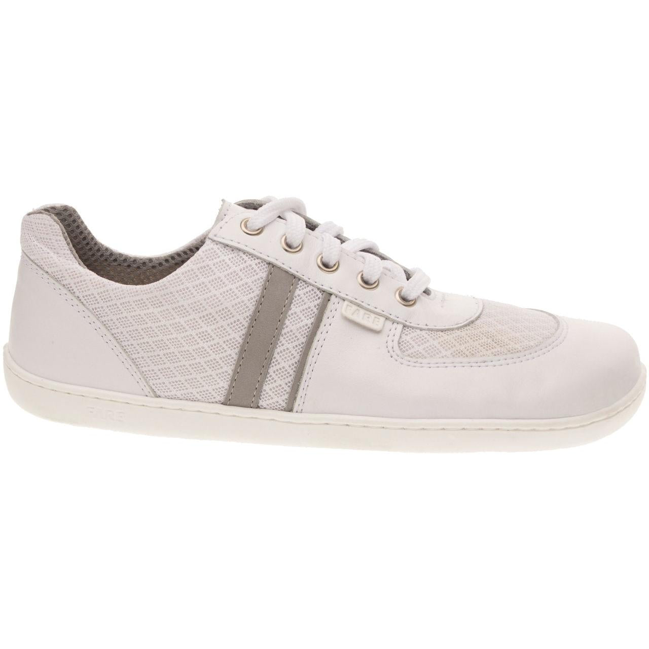Fare Bare - Basic B White & Grey - Deportivas barefoot ligeras-Fare Bare-Cacles Barefoot-Tienda de calzado barefoot respetuoso minimalista