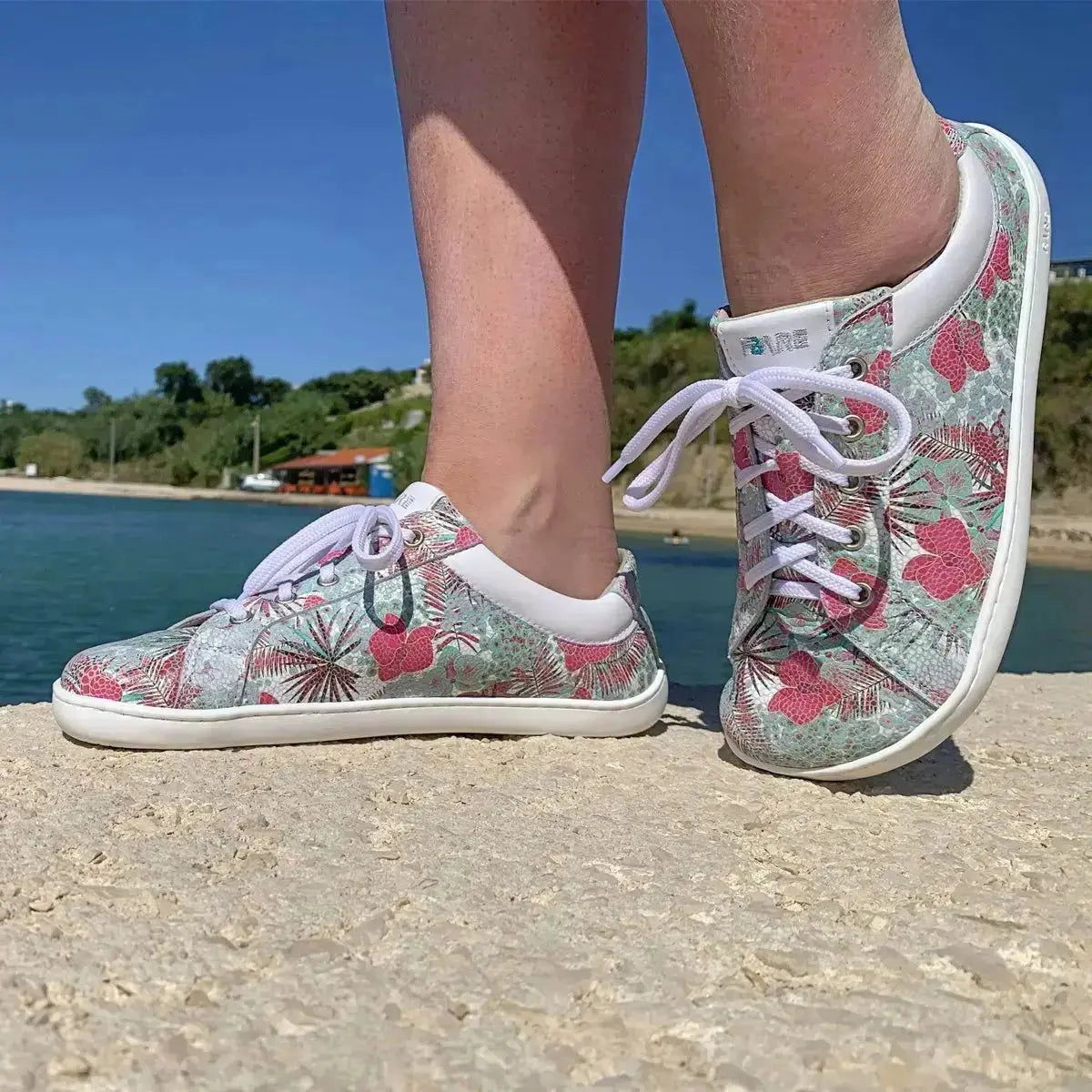 Fare Bare - Elegant Azura Flower - Zapatillas barefoot de mujer