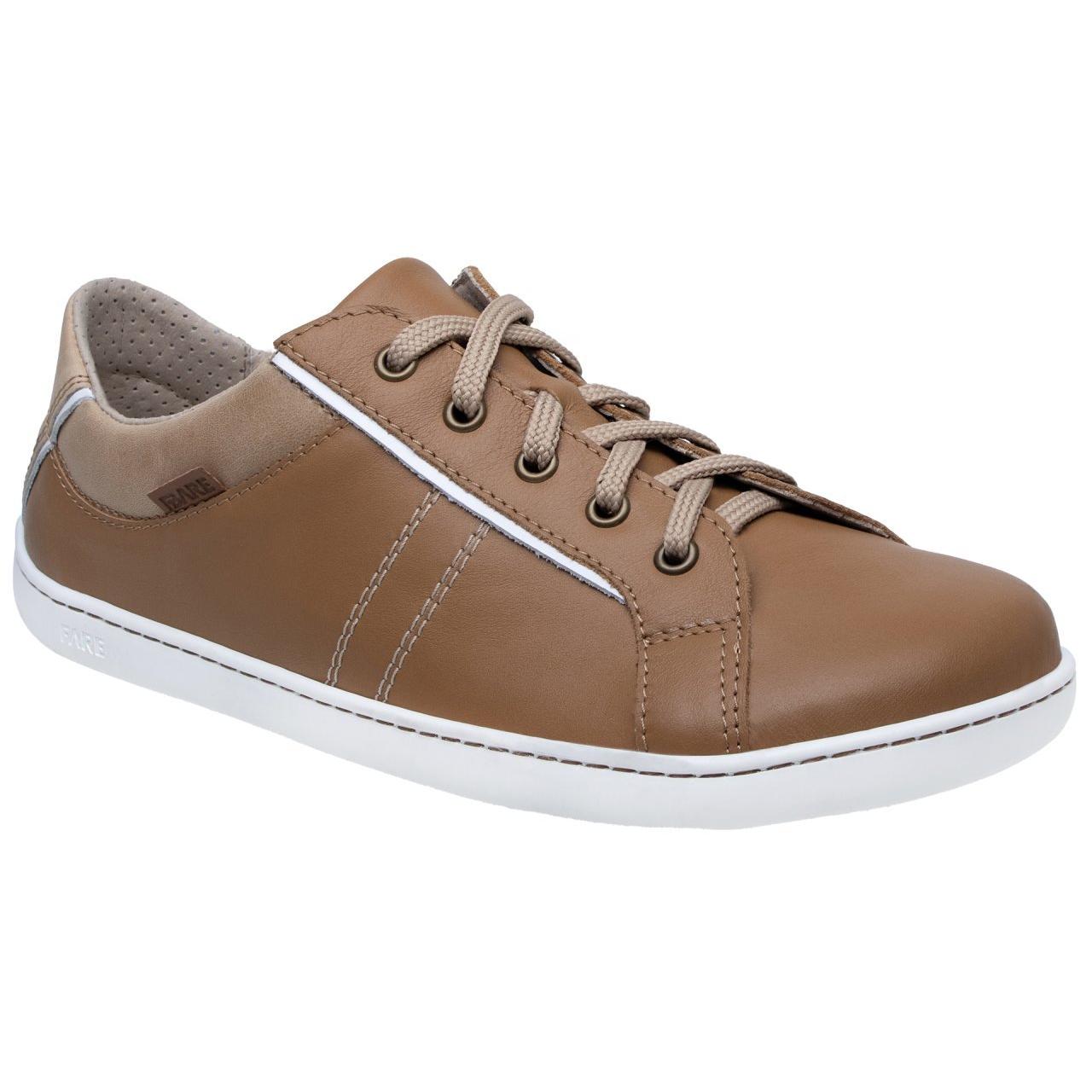 Fare Bare - Elegant Brown - Deportivas barefoot de piel