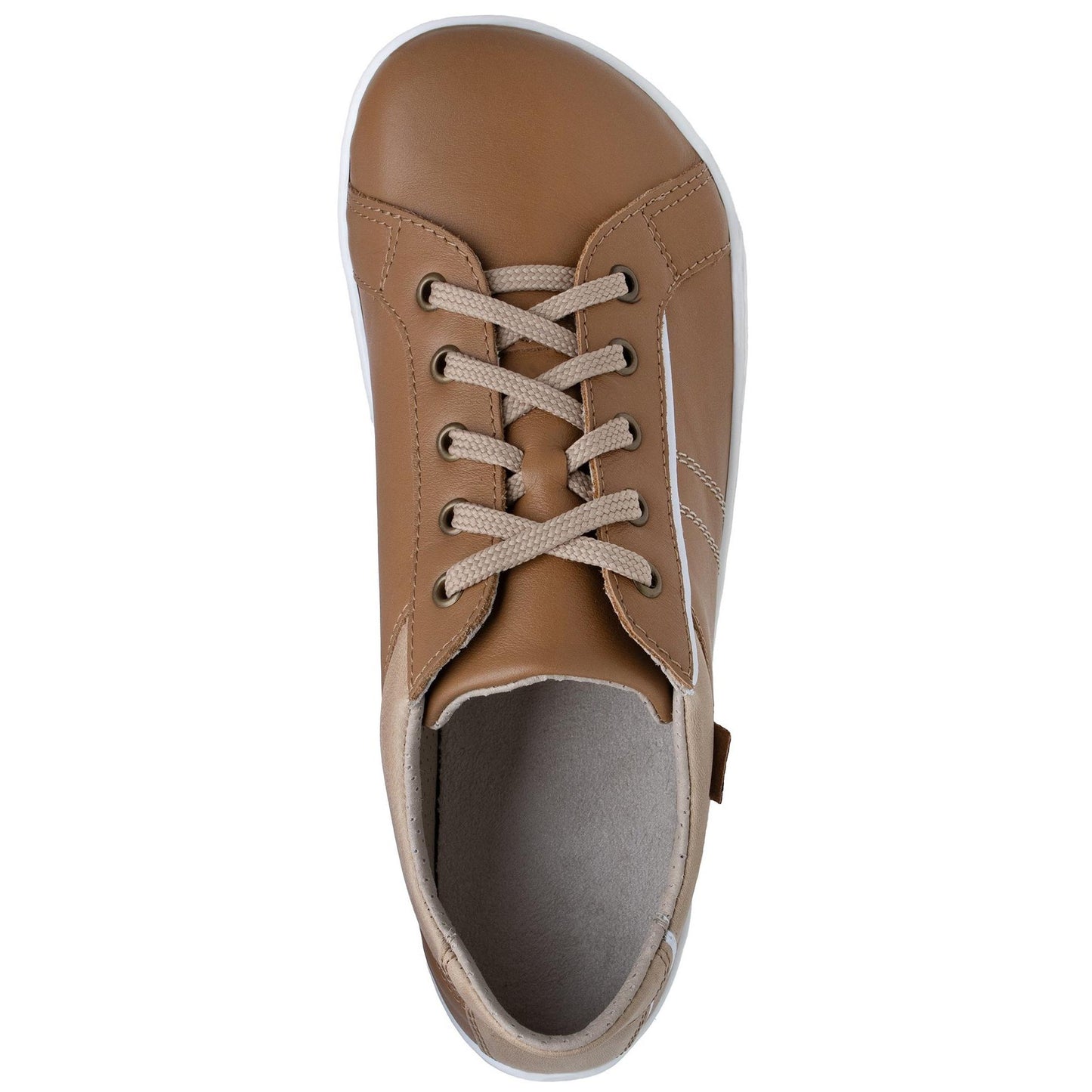 Fare Bare - Elegant Brown - Deportivas barefoot de piel
