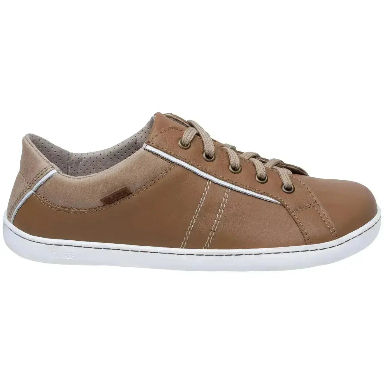 Fare Bare - Elegant Brown - Zapatillas barefoot de piel para mujer marrones