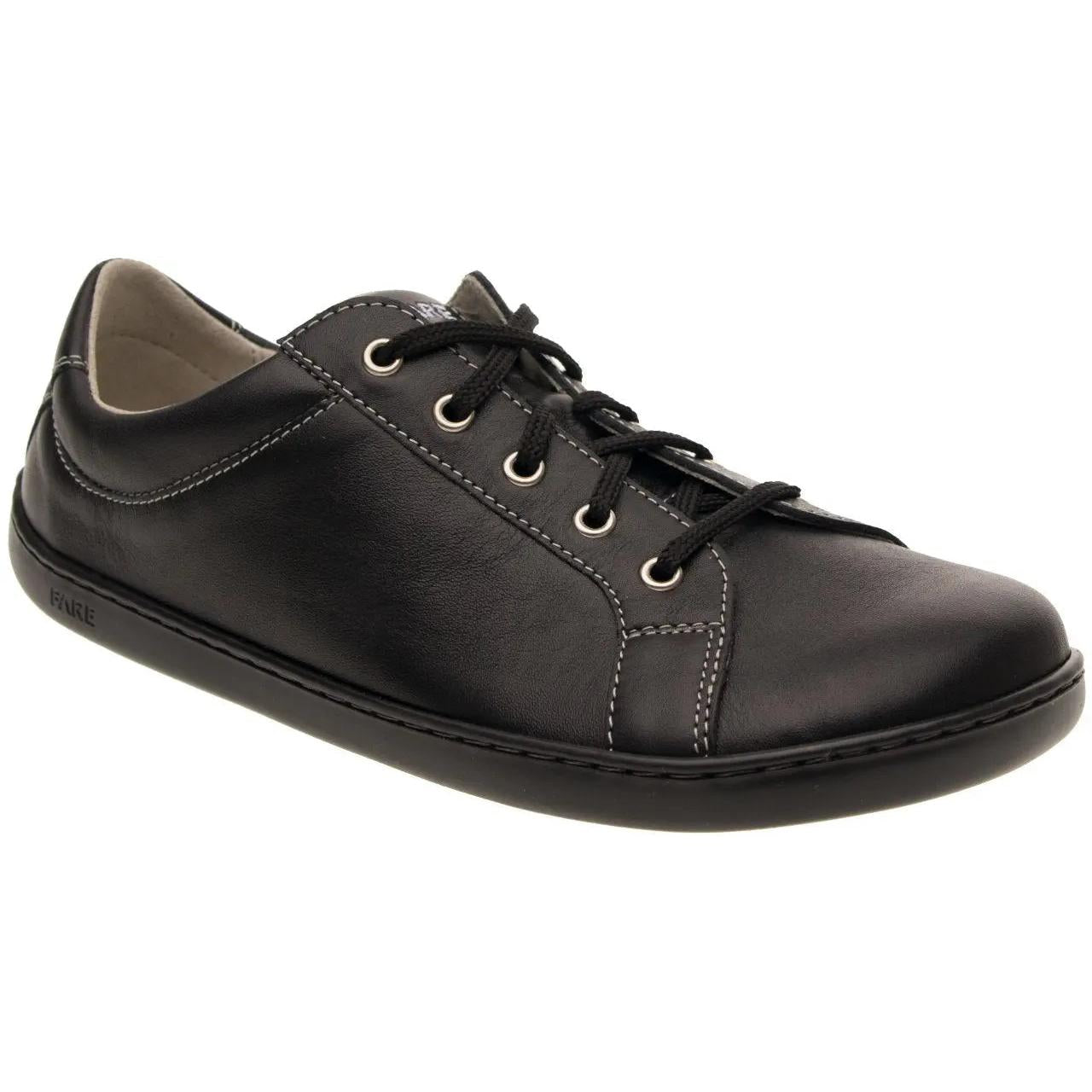 Fare Bare - Elegant Lugo Black - Deportivas barefoot de piel