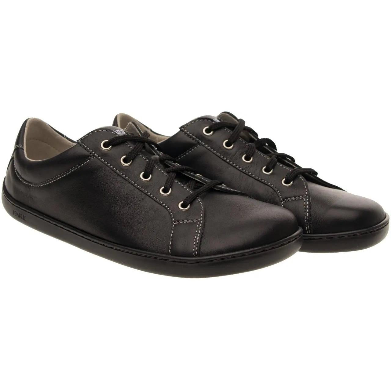 Fare Bare - Elegant Lugo Black - Deportivas barefoot de piel