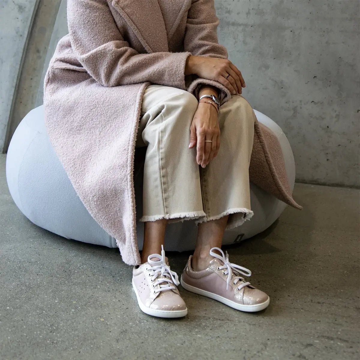 Fare Bare - Elegant Marbela Pink - Deportivas barefoot de piel