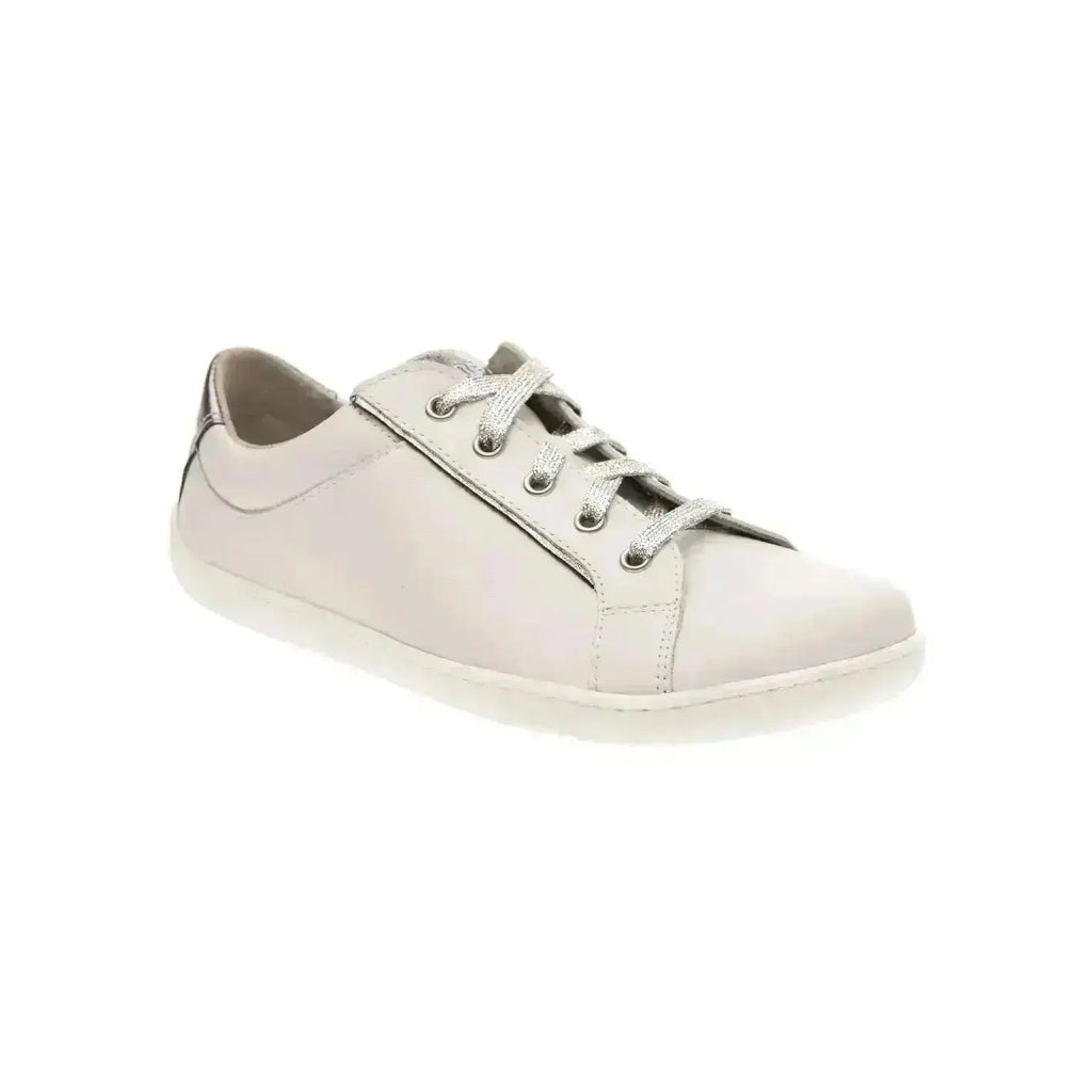 Fare Bare - Elegant Sella White - Zapatillas barefoot de piel para mujer blancas