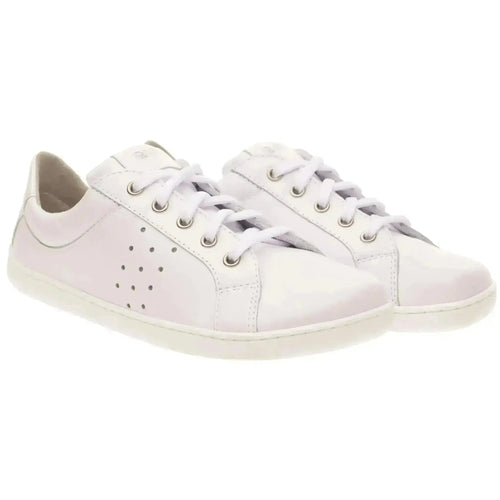 Fare Bare - Elegant Tiana White - Deportivas barefoot de piel