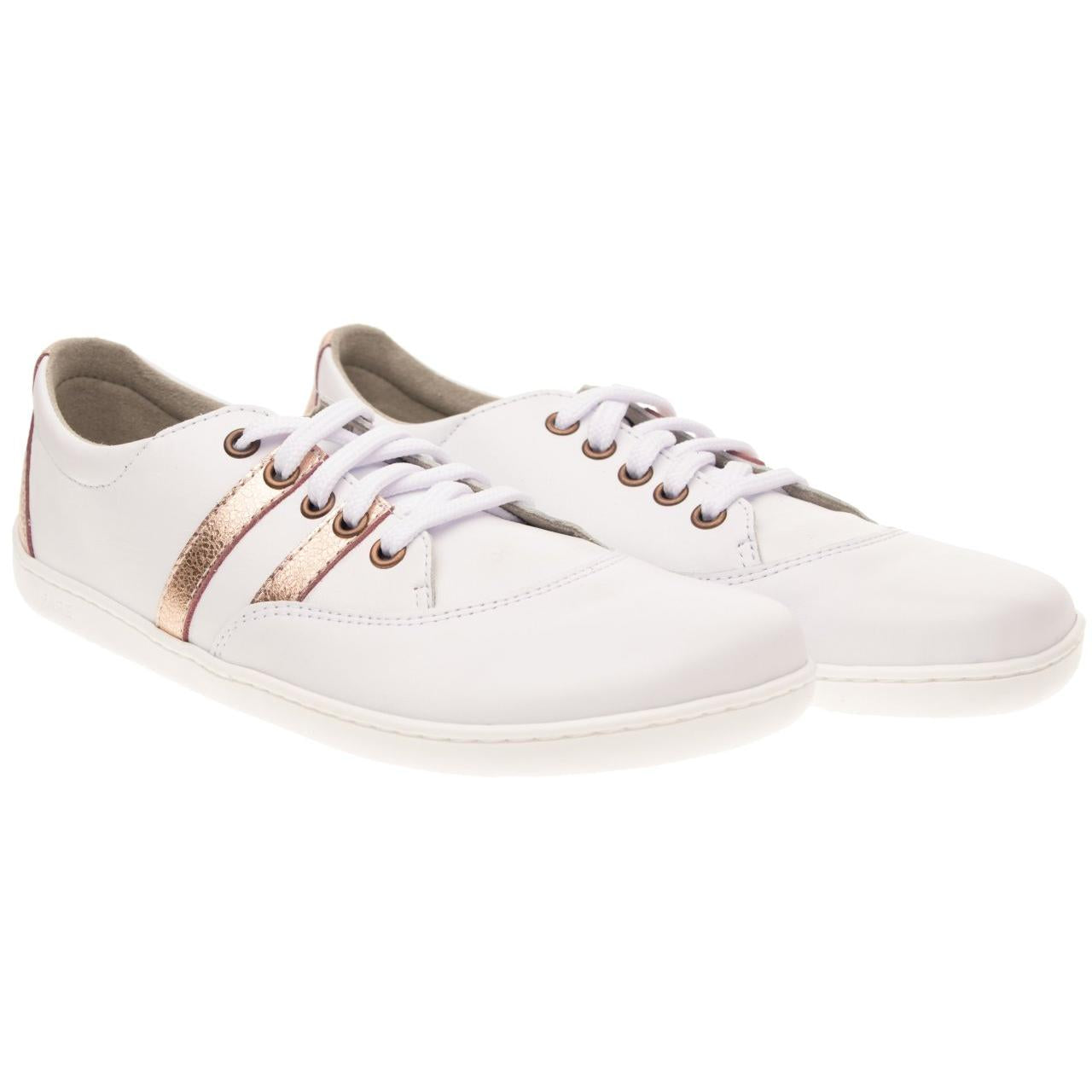 Fare Bare - Elegant White & Gold A5311181 - Deportivas barefoot cuero