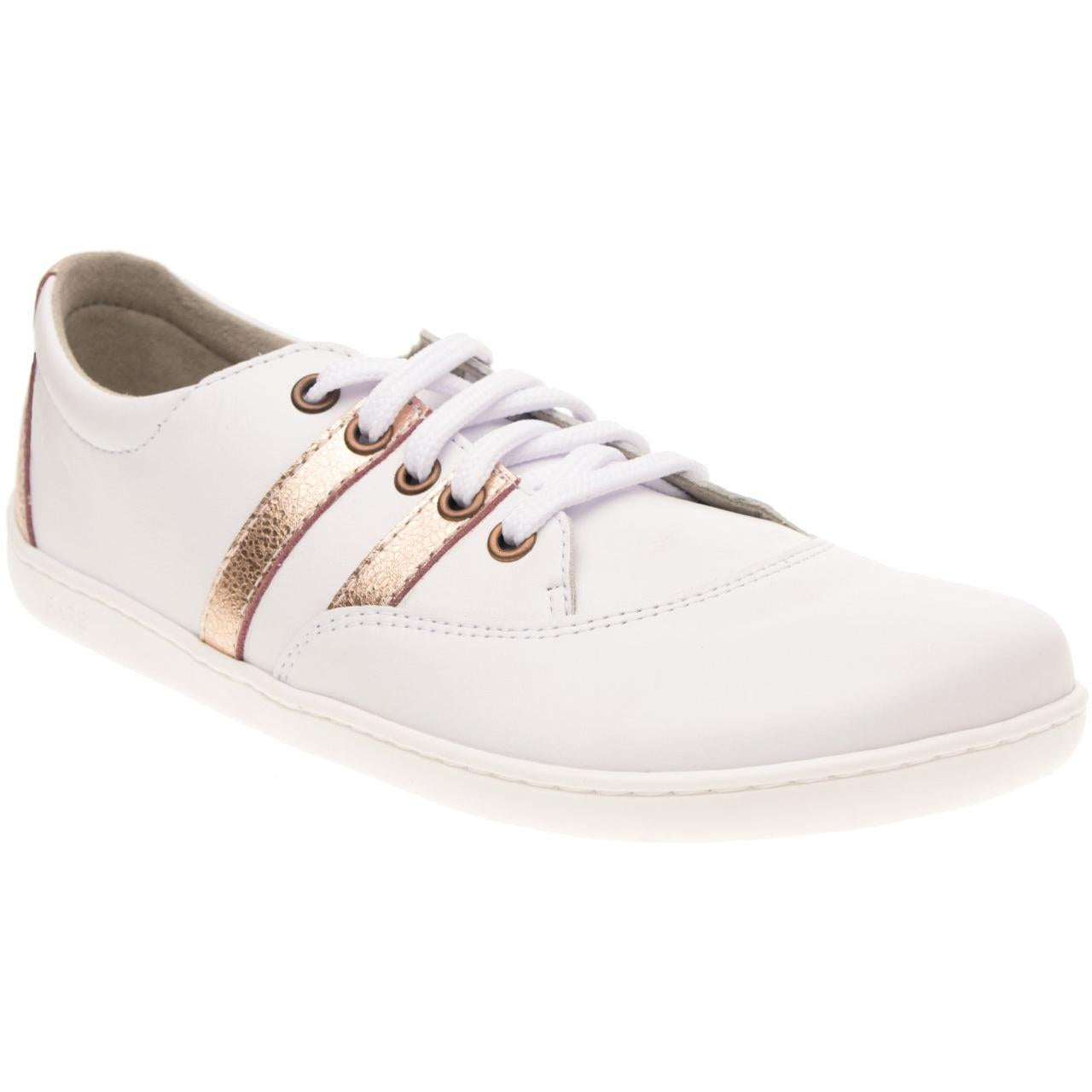 Fare Bare - Elegant White & Gold A5311181 - Deportivas barefoot cuero