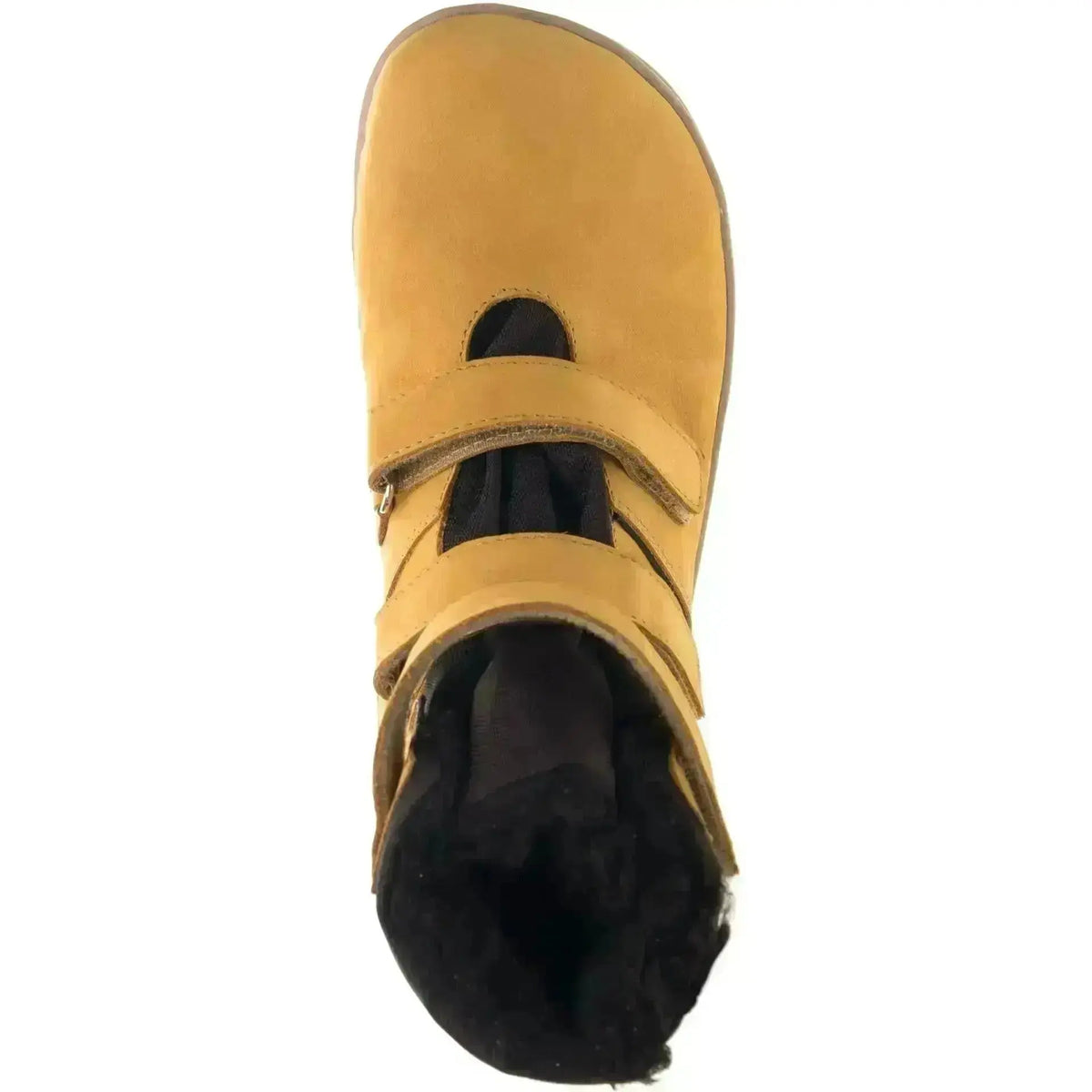Fare Bare - Fjordky Winter Waterproof Ochre - Botines barefoot impermeables calientes triple velcro