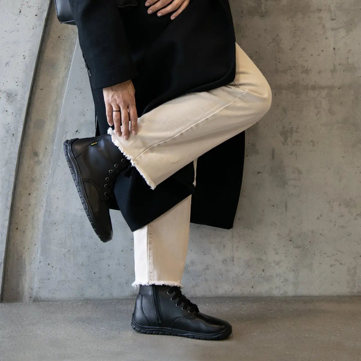 Fare Bare - Freya Winter Shoes Black - botas barefoot de invierno calientes