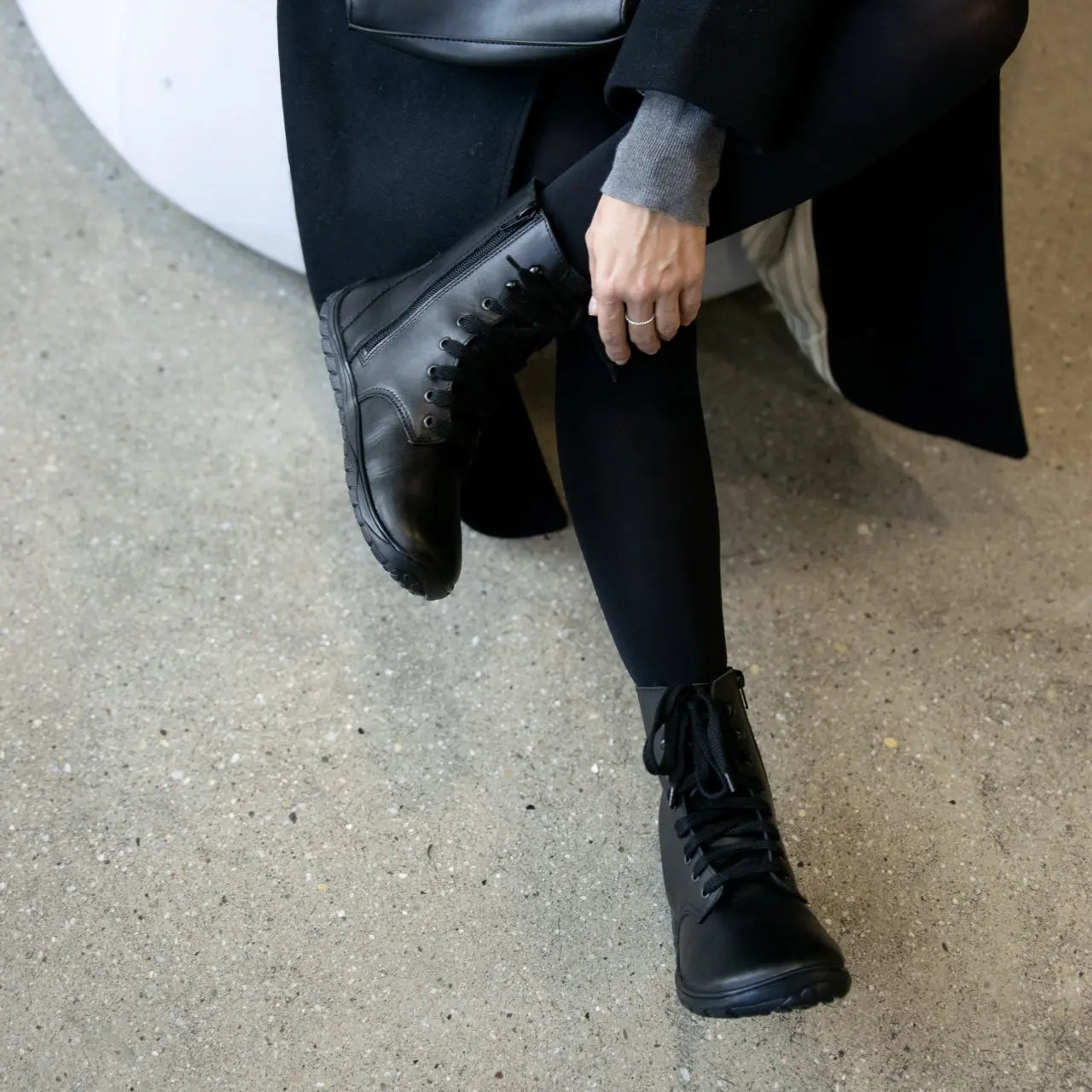 Fare Bare - Freya Winter Shoes Black - botas barefoot de invierno calientes