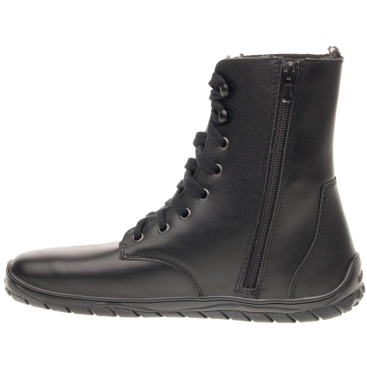 Fare Bare - Freya Winter Shoes Black - botas barefoot de invierno calientes-Fare Bare-Cacles Barefoot-Tienda de calzado barefoot respetuoso minimalista