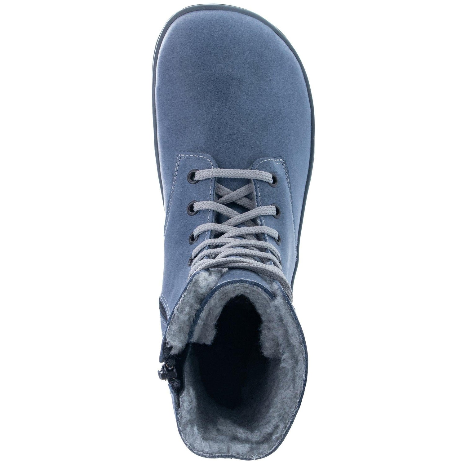 Fare Bare - Freya Winter Shoes Blue - botas barefoot de invierno calientes - Cacles Barefoot