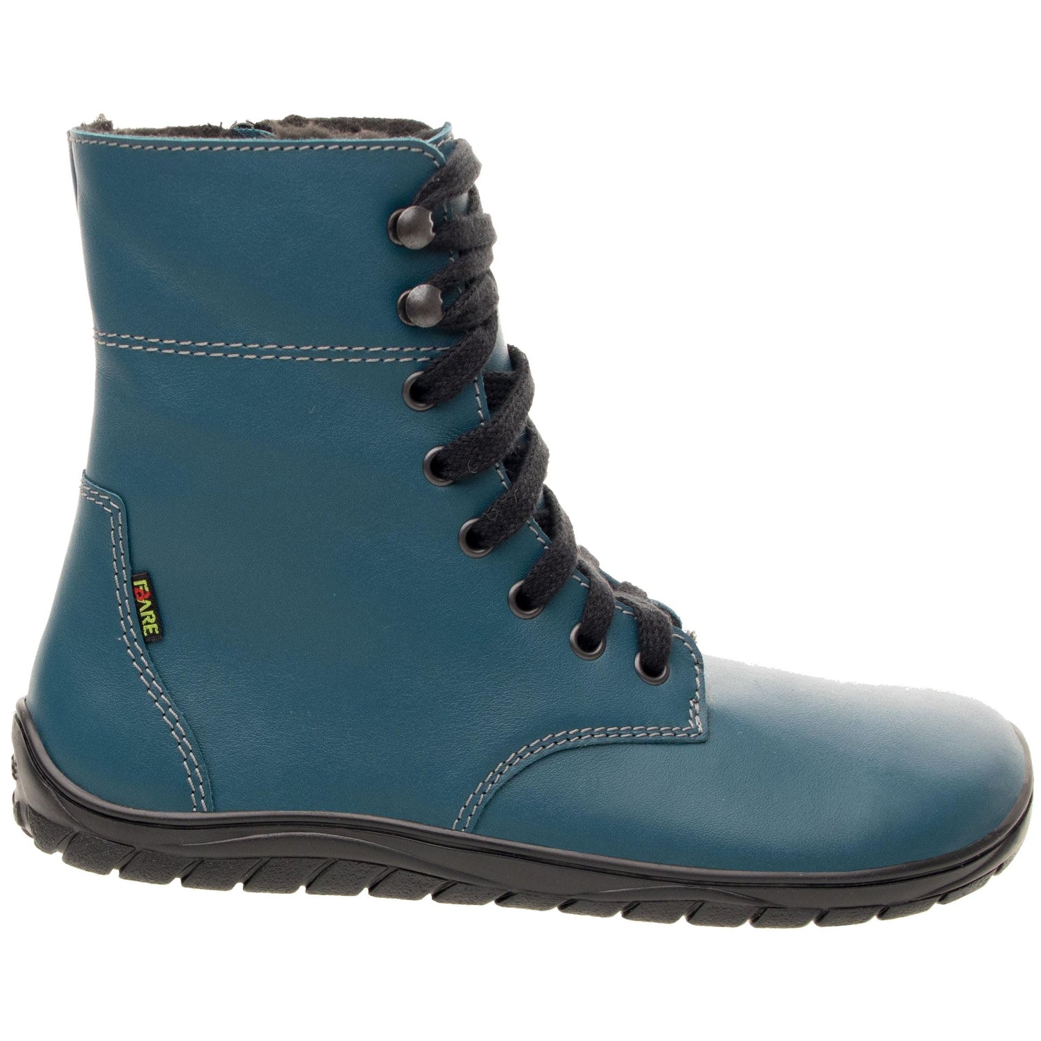 Fare Bare - Freya Winter Shoes Petrol - botas barefoot de invierno calientes-Fare Bare-Cacles Barefoot-Tienda de calzado barefoot respetuoso minimalista