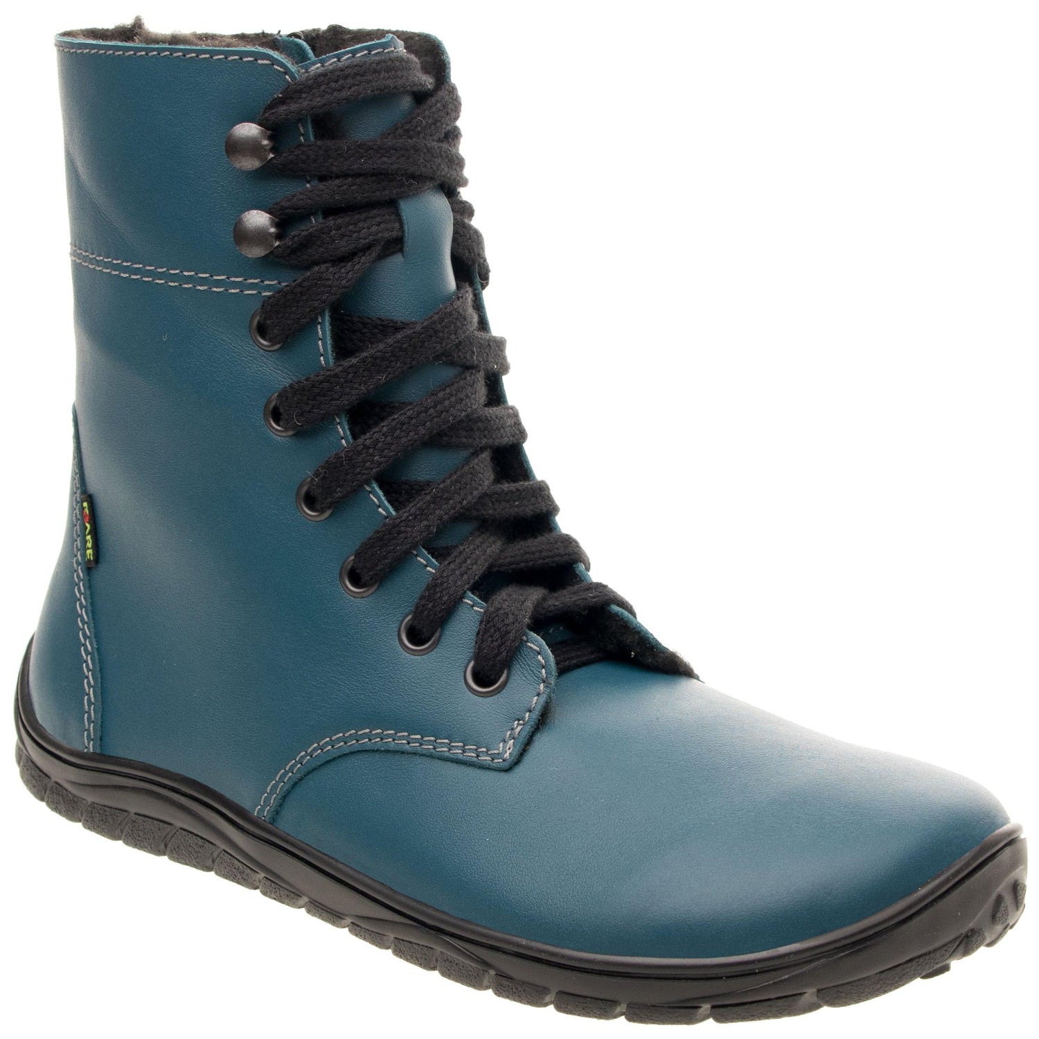 Fare Bare - Freya Winter Shoes Petrol - botas barefoot de invierno calientes-Fare Bare-Cacles Barefoot-Tienda de calzado barefoot respetuoso minimalista