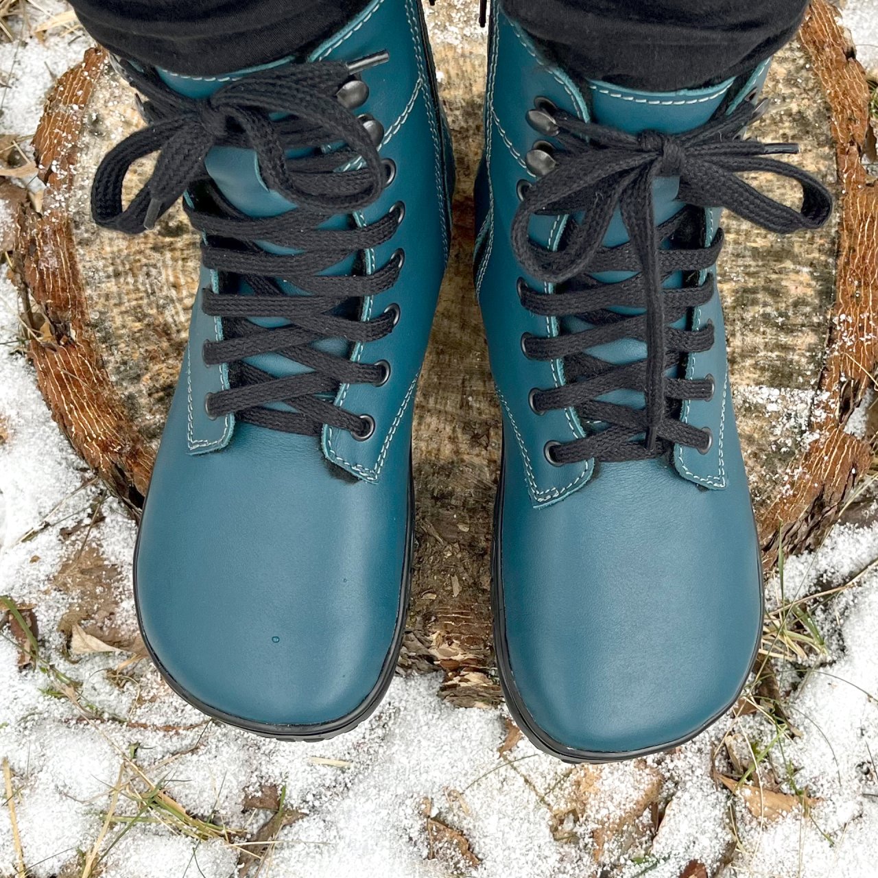 Fare Bare - Freya Winter Shoes Petrol - botas barefoot de invierno calientes-Fare Bare-Cacles Barefoot-Tienda de calzado barefoot respetuoso minimalista