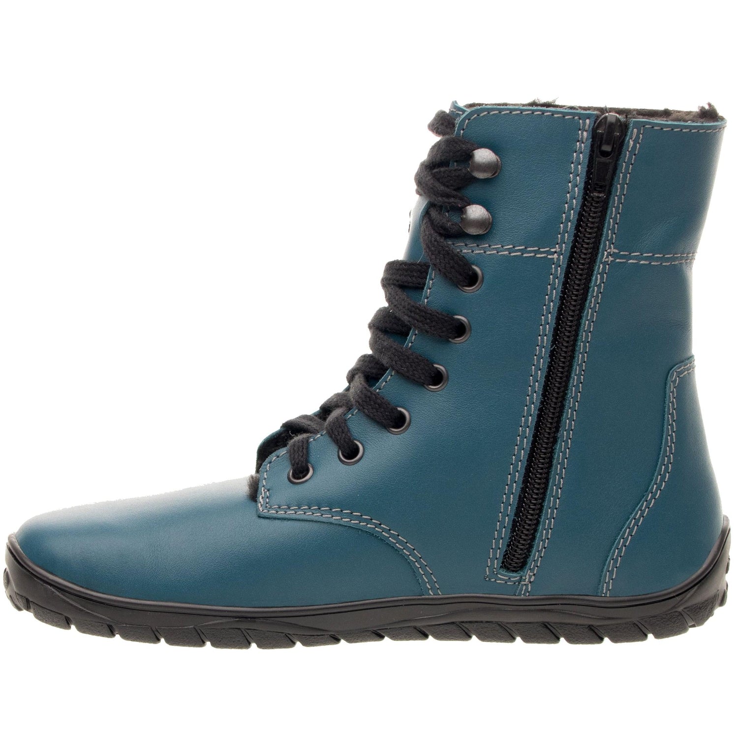Fare Bare - Freya Winter Shoes Petrol - botas barefoot de invierno calientes-Fare Bare-Cacles Barefoot-Tienda de calzado barefoot respetuoso minimalista