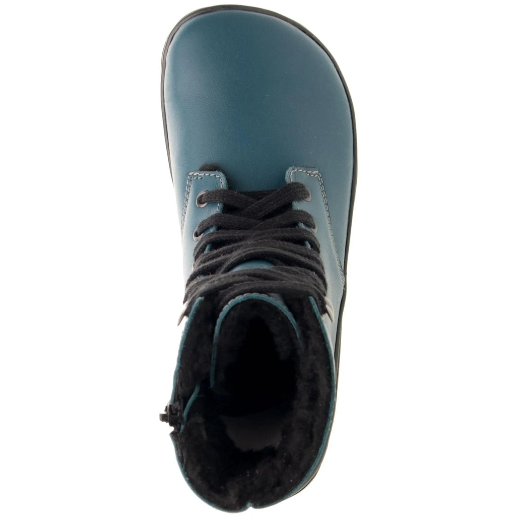 Fare Bare - Freya Winter Shoes Petrol - botas barefoot de invierno calientes unisex