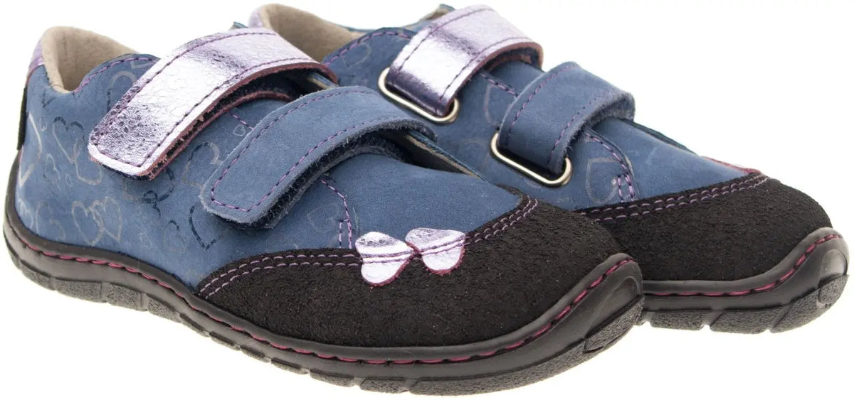 Fare Bare Kids Darianky Blue Pink - zapatillas barefoot infantiles casual azul rosa  Cacles Barefoot