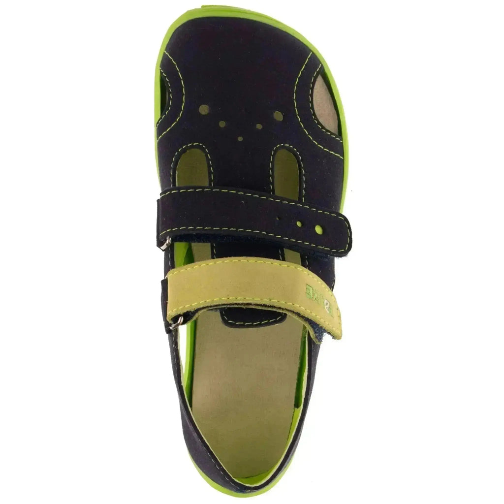 Fare Bare Kids - Chaussures d'été bleu marine/vert A5363431 - Sandales de sport barefoot