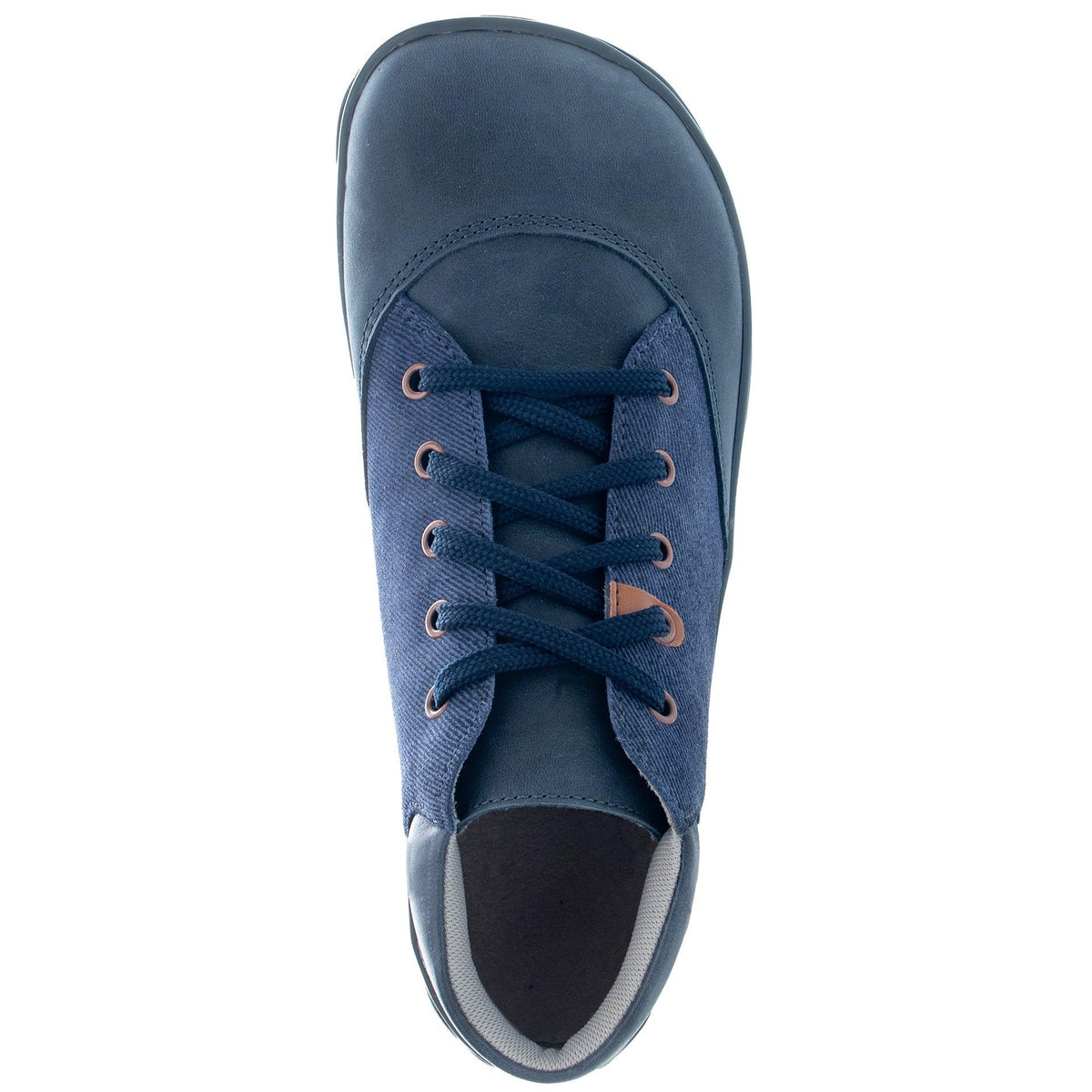 Fare Bare Mateo All Year Blue Denim - Botines barefoot de cuero azules  Cacles Barefoot