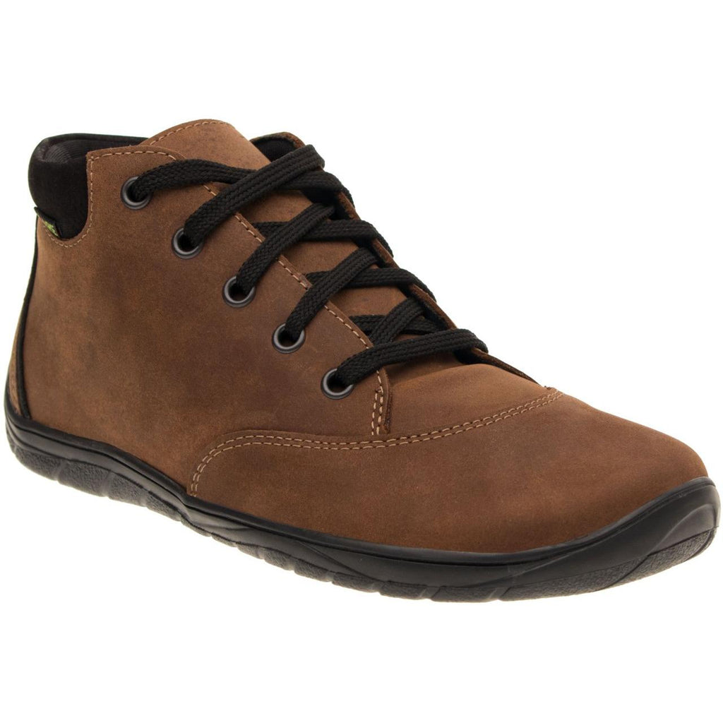 Fare Bare Mateo All Year Brown - Botines barefoot de cuero marrones  Cacles Barefoot