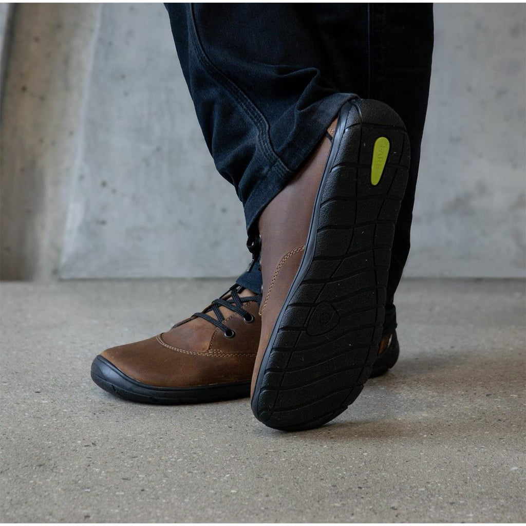 Fare Bare Mateo All Year Brown - Botines barefoot de cuero marrones  Cacles Barefoot