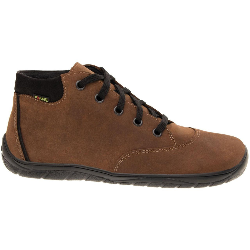 Fare Bare Mateo All Year Brown - Botines barefoot de cuero marrones  Cacles Barefoot