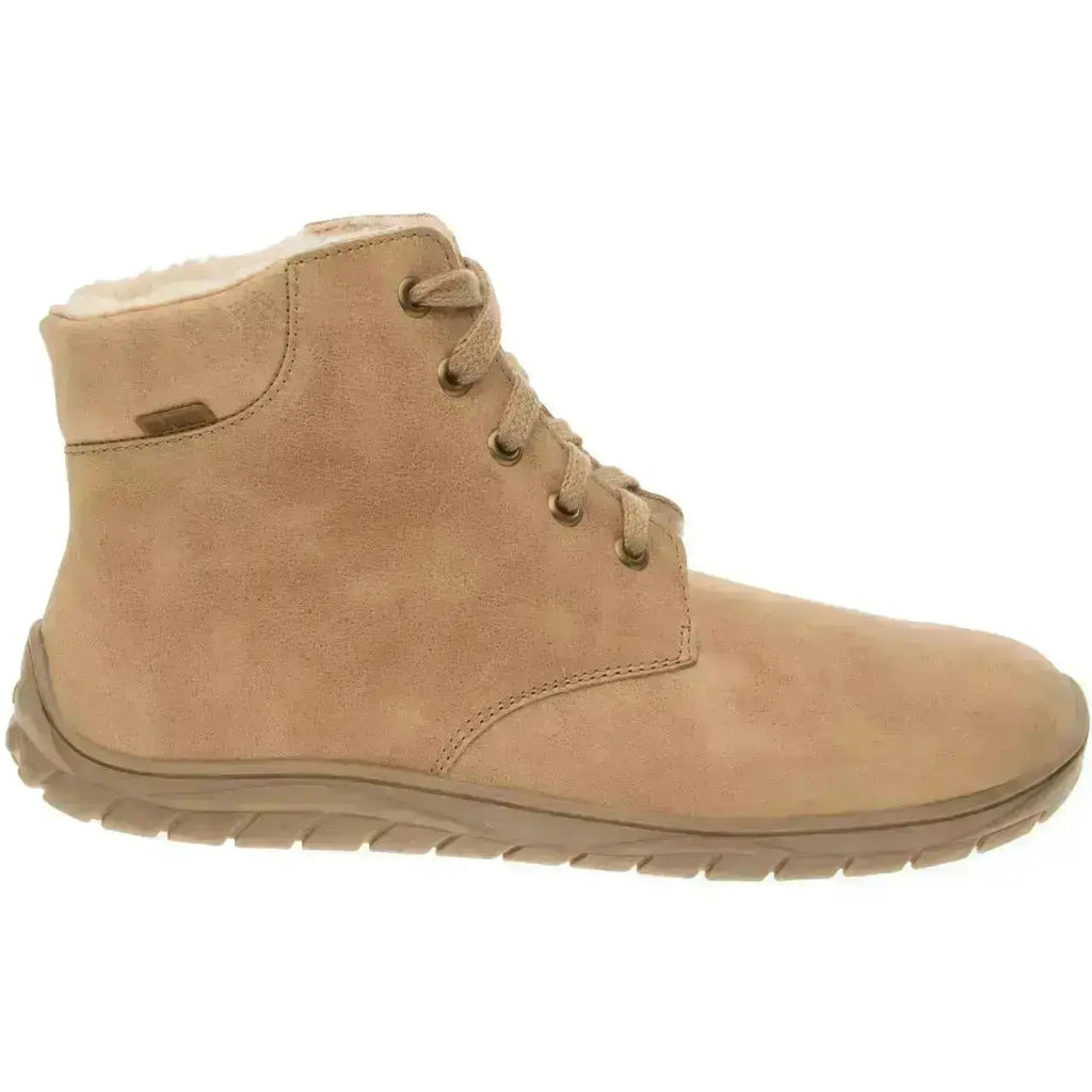 Fare Bare - Nivella Winter Camel - Botines barefoot con forro caliente unisex