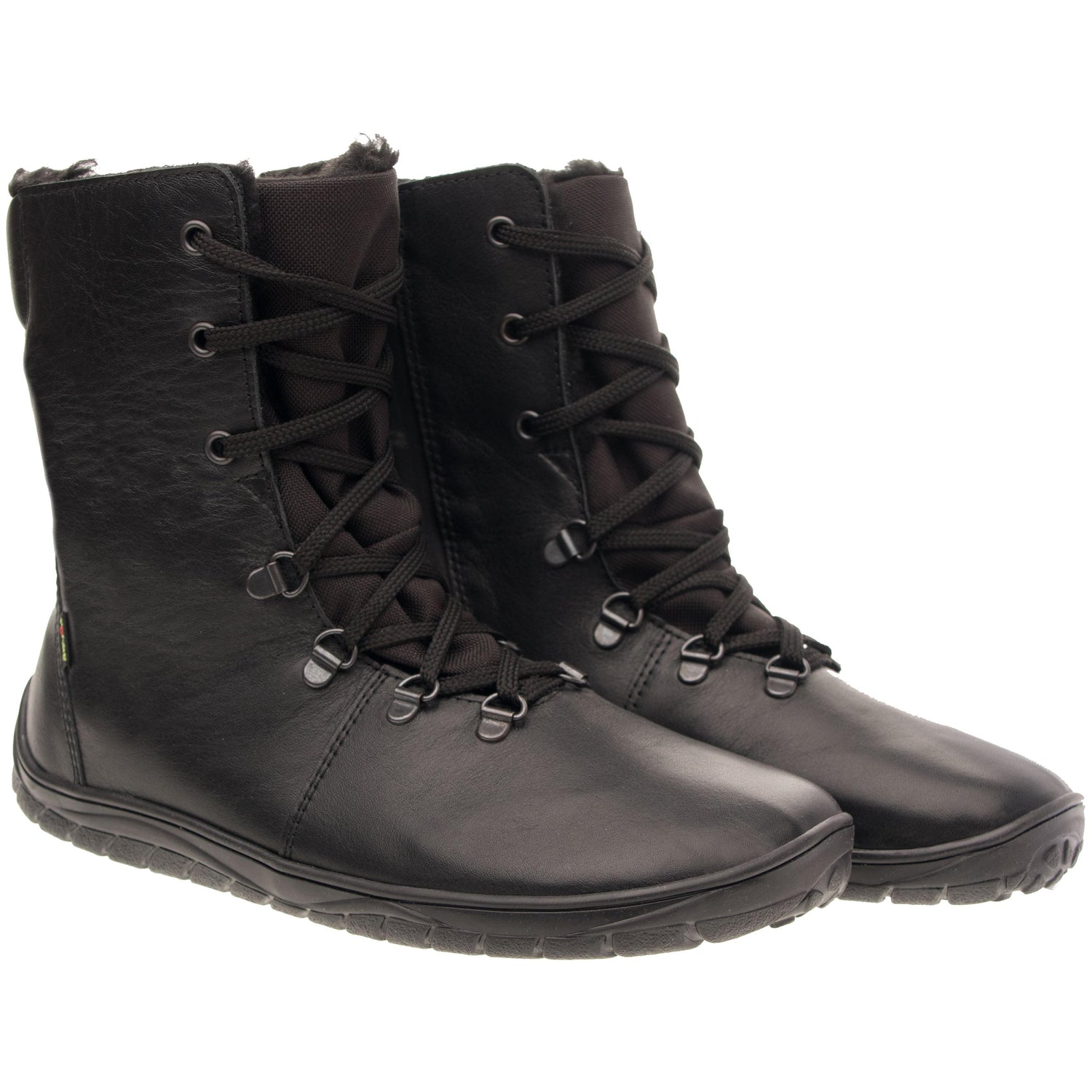 Fare Bare - Norry Winter Black - Botines barefoot impermeables con forro invernal