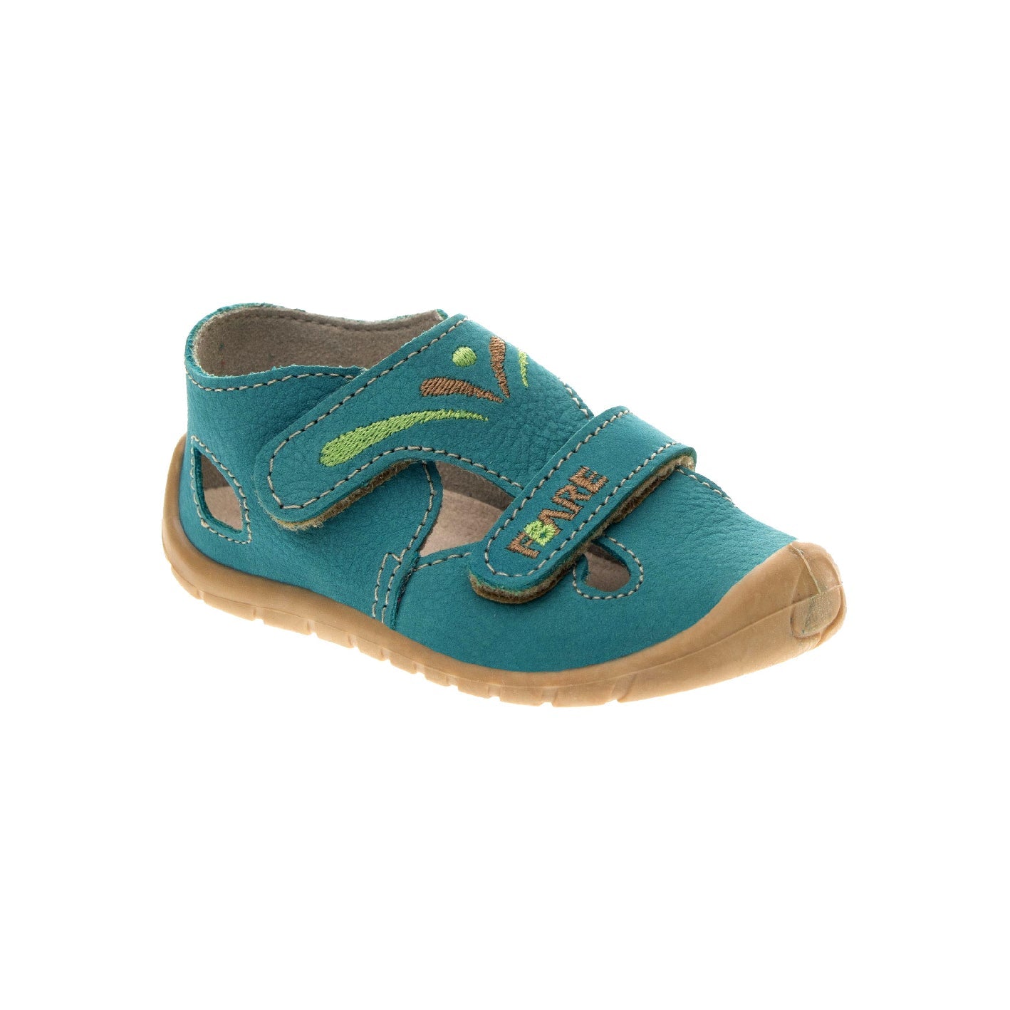 Fare Bare - Primeros pasos Turquesa - Sandalias respetuosas-Fare Bare-Cacles Barefoot-Tienda de calzado barefoot respetuoso minimalista
