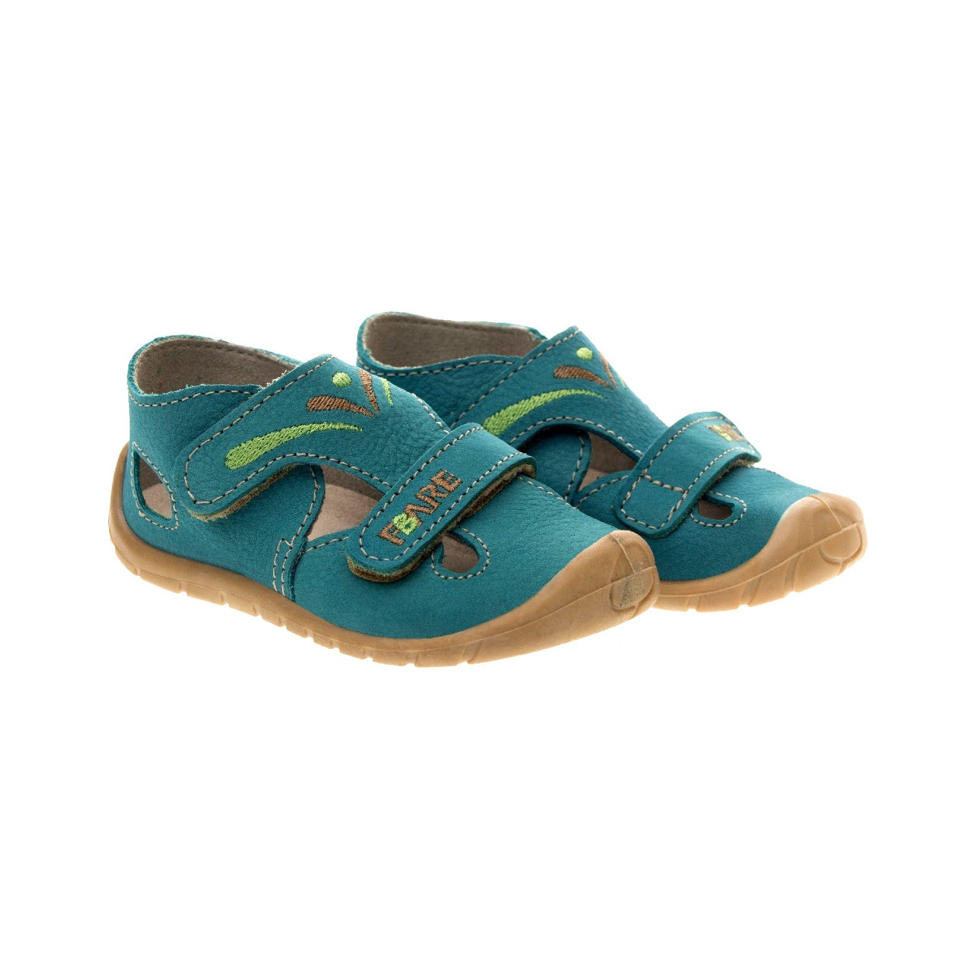Fare Bare - Primeros pasos Turquesa - Sandalias respetuosas-Fare Bare-Cacles Barefoot-Tienda de calzado barefoot respetuoso minimalista