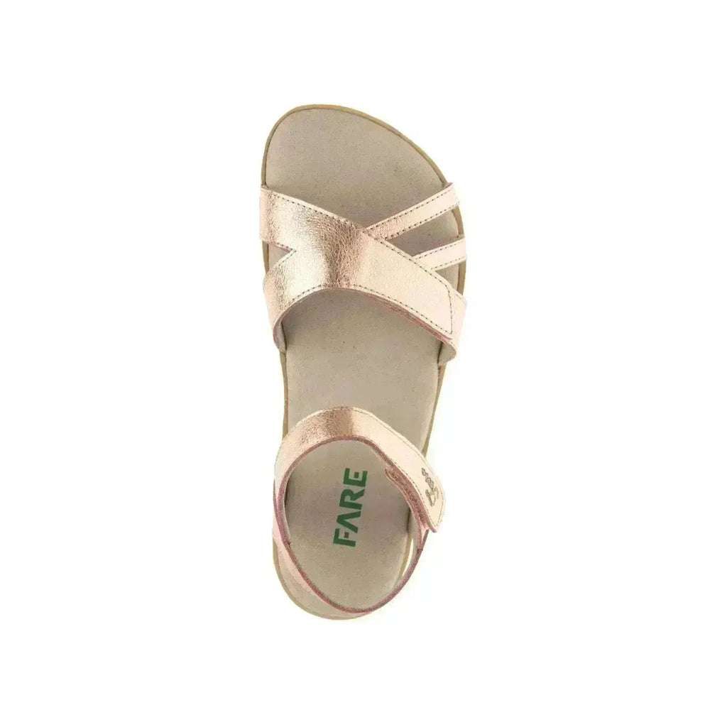 Fare Bare - Reia Rose Gold - Sandalias barefoot oro rosa para mujer