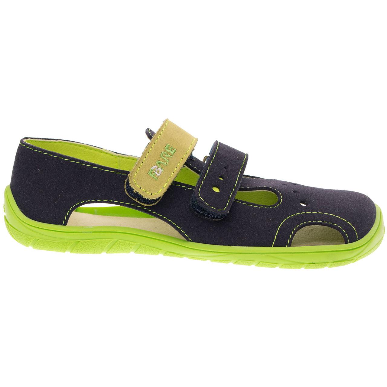 Fare Bare - Serie A Marino / Verde - Sandalias barefoot-Fare Bare-Cacles Barefoot-Tienda de calzado barefoot respetuoso minimalista