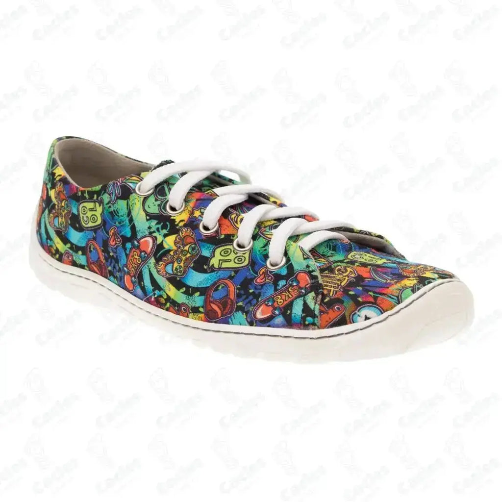 Fare Bare - Sicilky B5711431 Graffiti - Lonetas barefoot unisex azul marino con estampado de graffiti