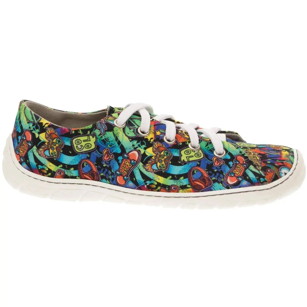 Fare Bare - Sicilky B5711431 Graffiti - Lonetas barefoot unisex azul marino con estampado de graffiti